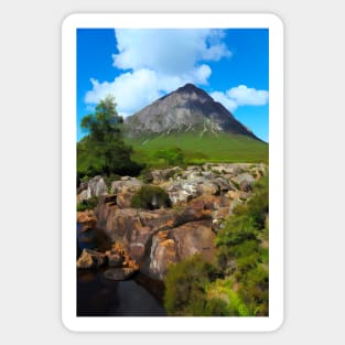 Buachaille Etive Mor in the Highlands of Scotland Sticker